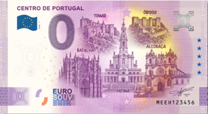 Nota Euro Souvenir — Centro de Portugal