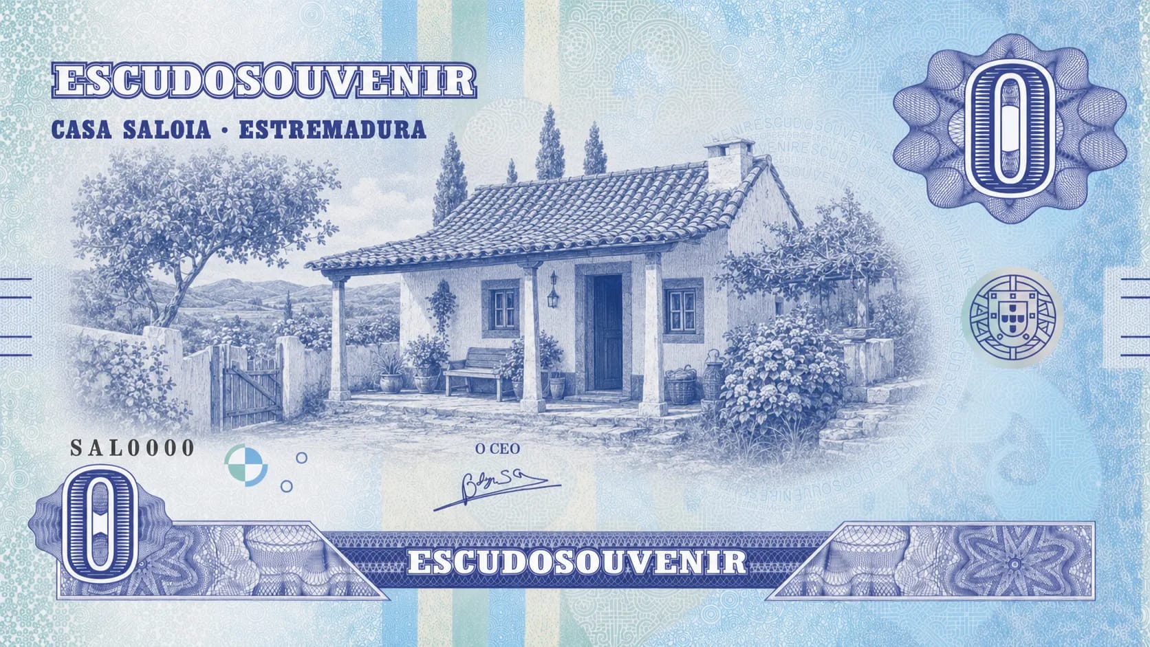 Escudo Souvenir — Casa Saloia, Estremadura