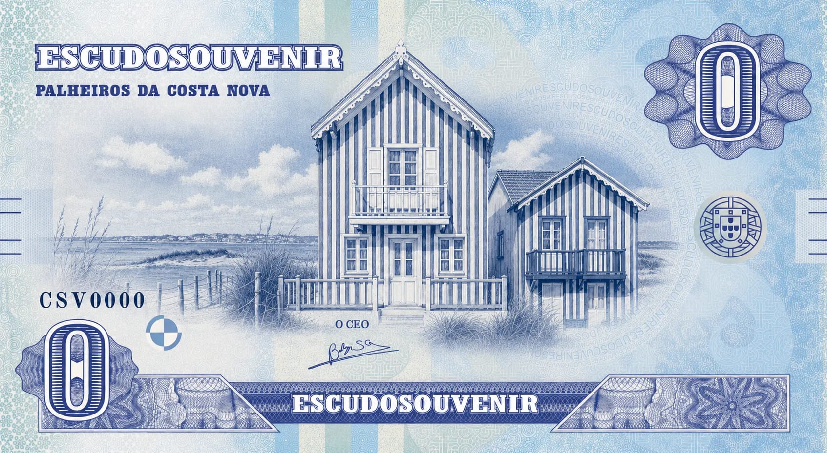 Escudo Souvenir — Palheiros da Costa Nova