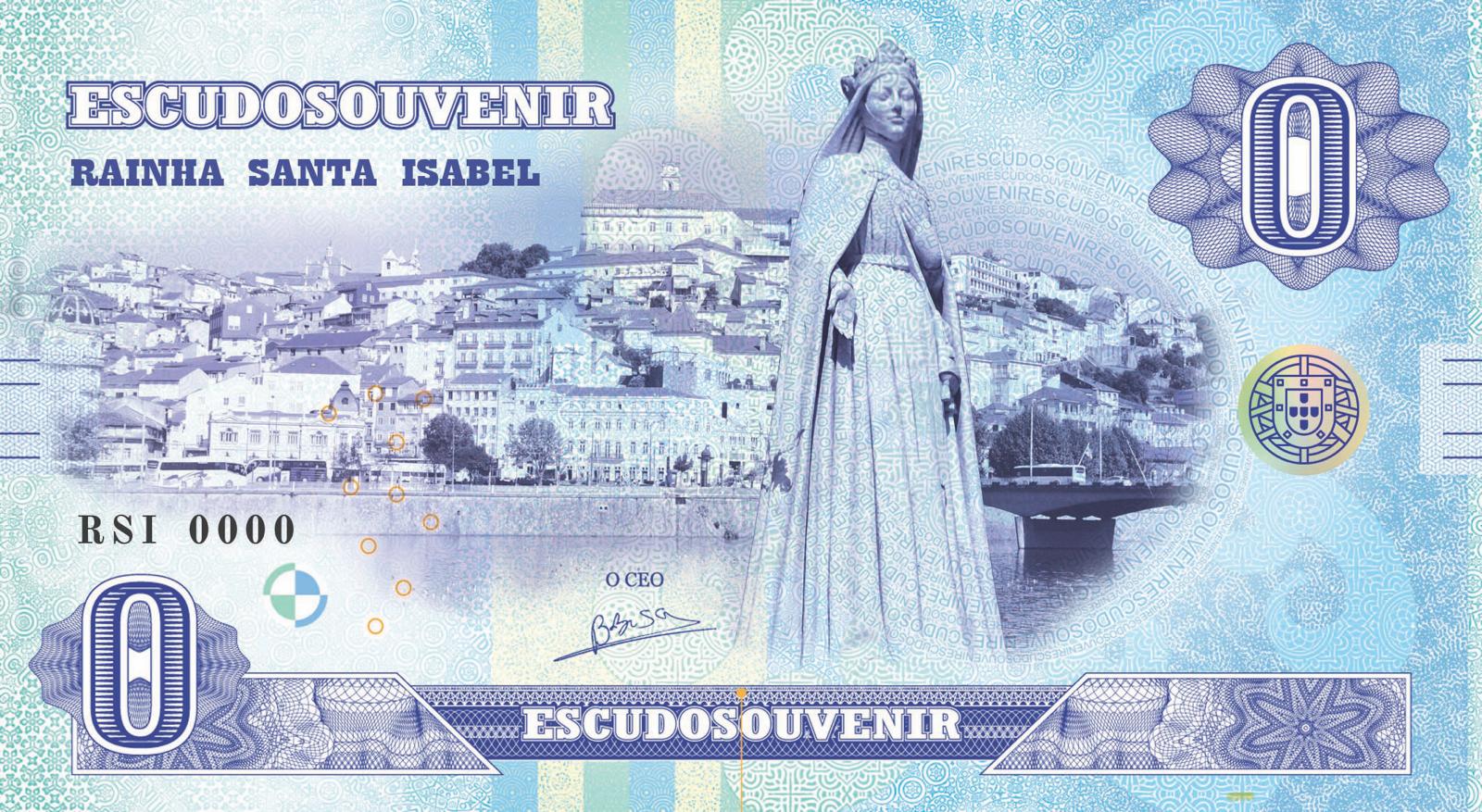 Escudo Souvenir — Rainha Santa Isabel, Coimbra