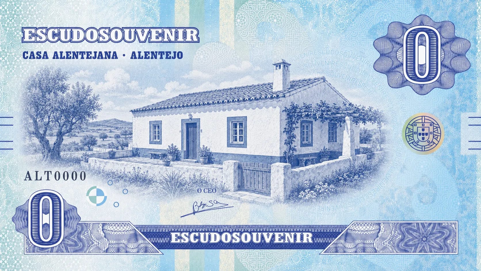 Escudo Souvenir — Casa Alentejana, Alentejo