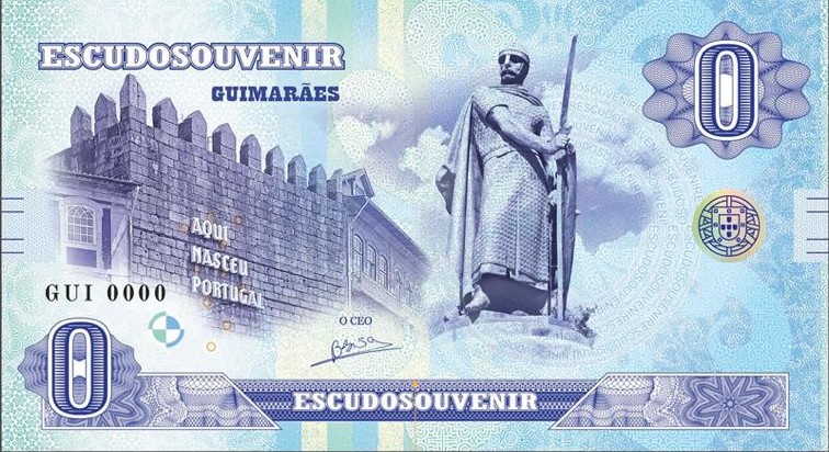 Escudo Souvenir — D. Afonso Henriques, Guimarães