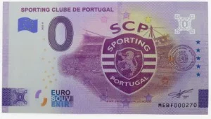Nota Euro Souvenir — Sporting Clube de Portugal